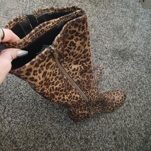 Leopard Print Women's Boots